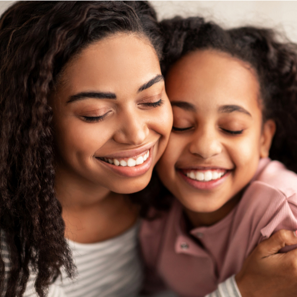 Mother and Daughter Hugging